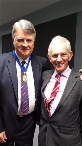 Dr Kieran Moriarty (President 2015-16) & Prof Sir Ian Gilmore (speaker)